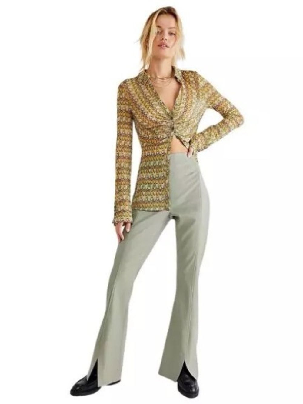 Free People/We The Free Real Deal Slit Vegan Pants